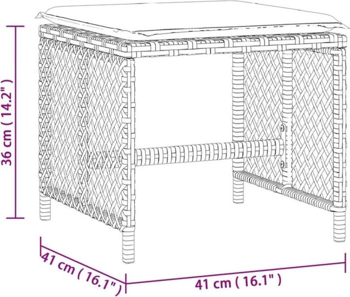 Produktbild vidaXL Gartenhocker