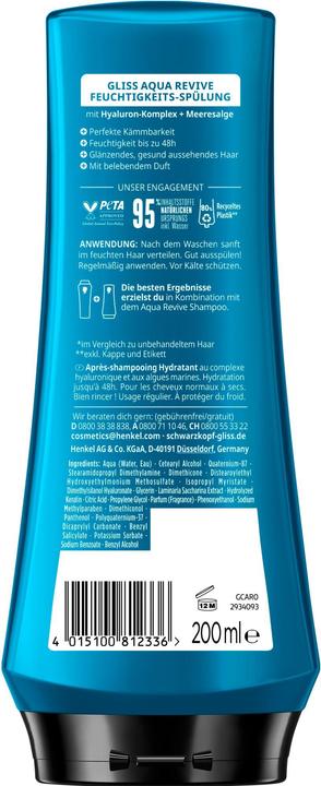 Actual product image Gliss Aqua Revive conditioner (200 ml)
