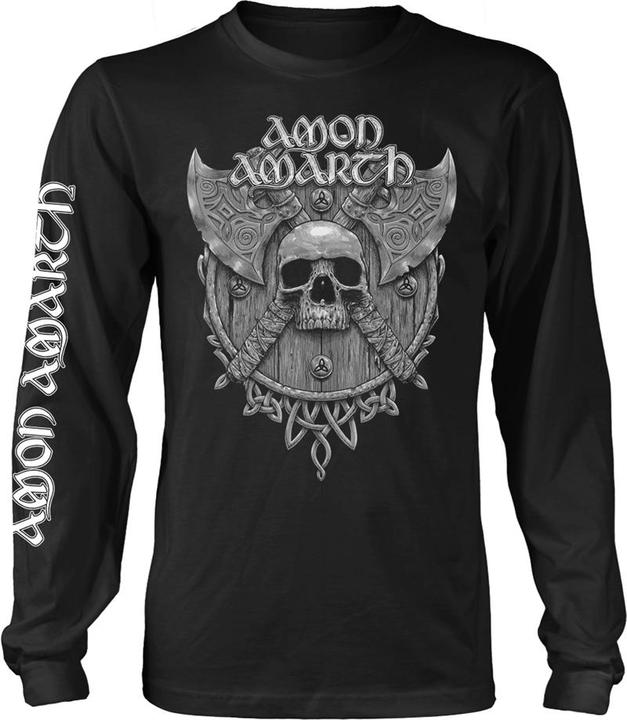 Actual product image Amon Amarth Grey Skull (Longsleeve) (M)