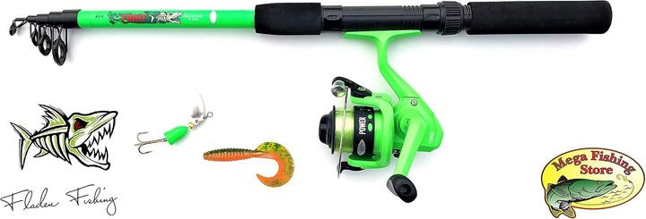 Fladen Kinderangel Starter Set Tele Spinning Combo