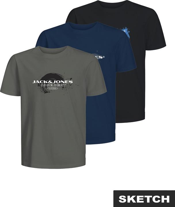 Produktbild Jack & Jones 3er-pack T-shirt Junior T-shirt (164)