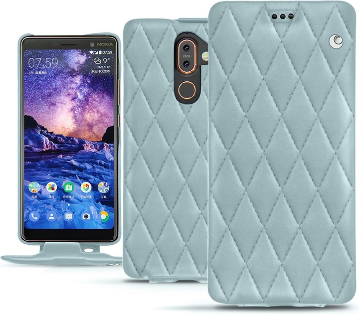 Productafbeelding Noreve Lederen omslag verticaal (Nokia 7 Plus)