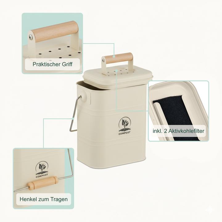 Produktbild Relaxdays Küchen-Komposteimer (3.50 l)