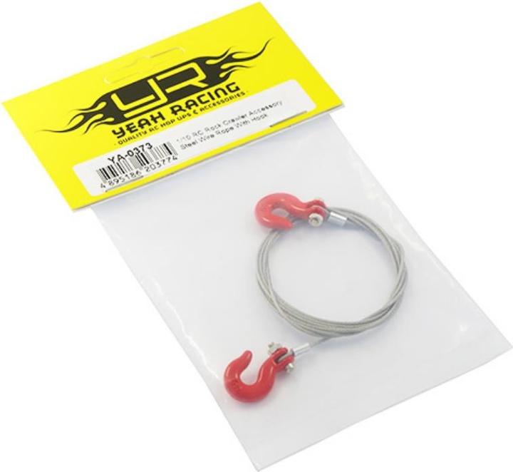 Image du produit Yeah Racing Câble d'acier avec crochet Accessoire