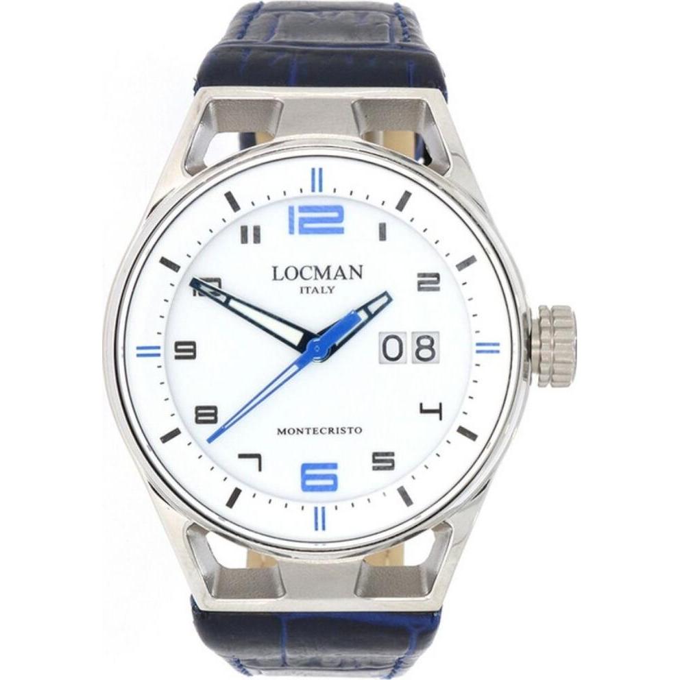 Locman, Armbanduhr, Italy Herrenuhr Montecristo 41 mm Ref. 0546A, Blau, (Analoguhr, 41 mm)
