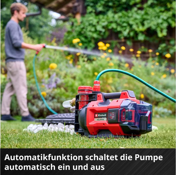 Image du produit Einhell AQUINNA 18/30 F LED AUTOMATIC Akku-Gartenpumpe 3000 l/h 28 m (Pompe de jardin)