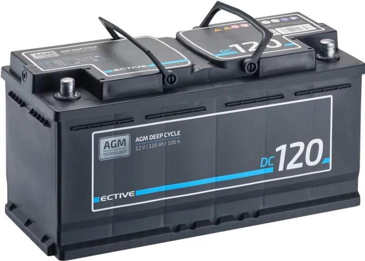 Actual product image Ective DC 120 AGM Deep Cycle 120Ah Versorgungsbatterie (12 V, 120 Ah)