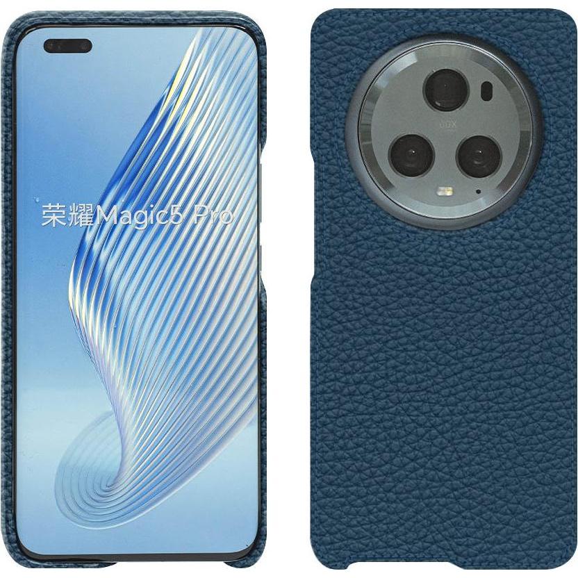 Noreve Lederschutzhülle (Honor Magic5 Pro), Smartphone Hülle, Blau