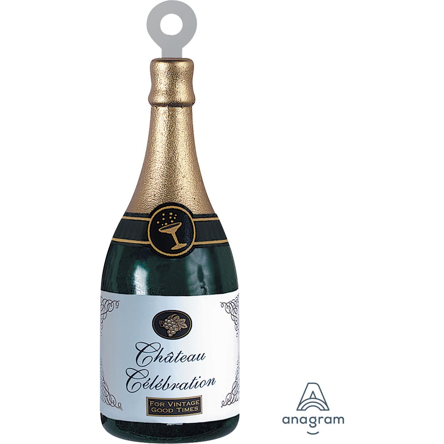 Thumbnail - Magni 11779 - Ballongewicht Sektflasche, 226 g, Höhe circa 13 cm, Folienballon, Heliumballon