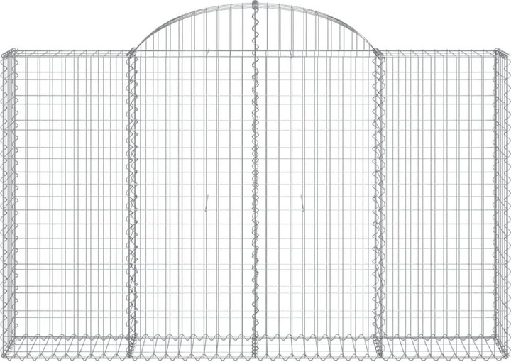Produktbild VidaXL Gabionen mit Hochbogen 5 Stk. 200x30x120/140cm Verzinktes Eisen
