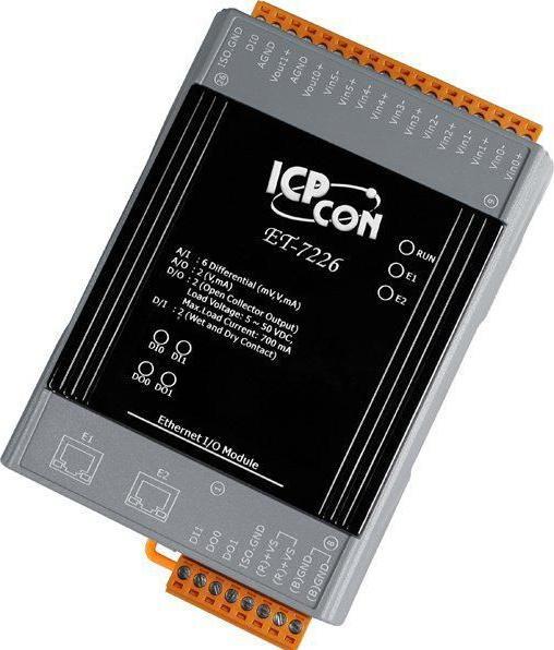 Image du produit Moxa MODBUS/TCP I/O MODULE, 2x LAN