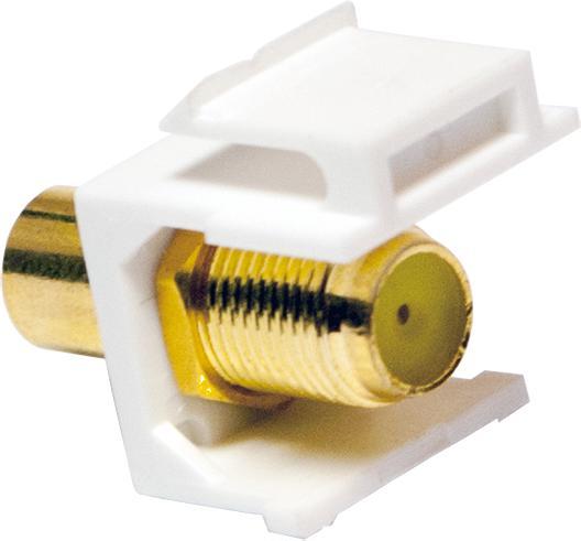 Produktbild LogiLink Keystone Verbinder Cinch Buchse F Buchse gelb