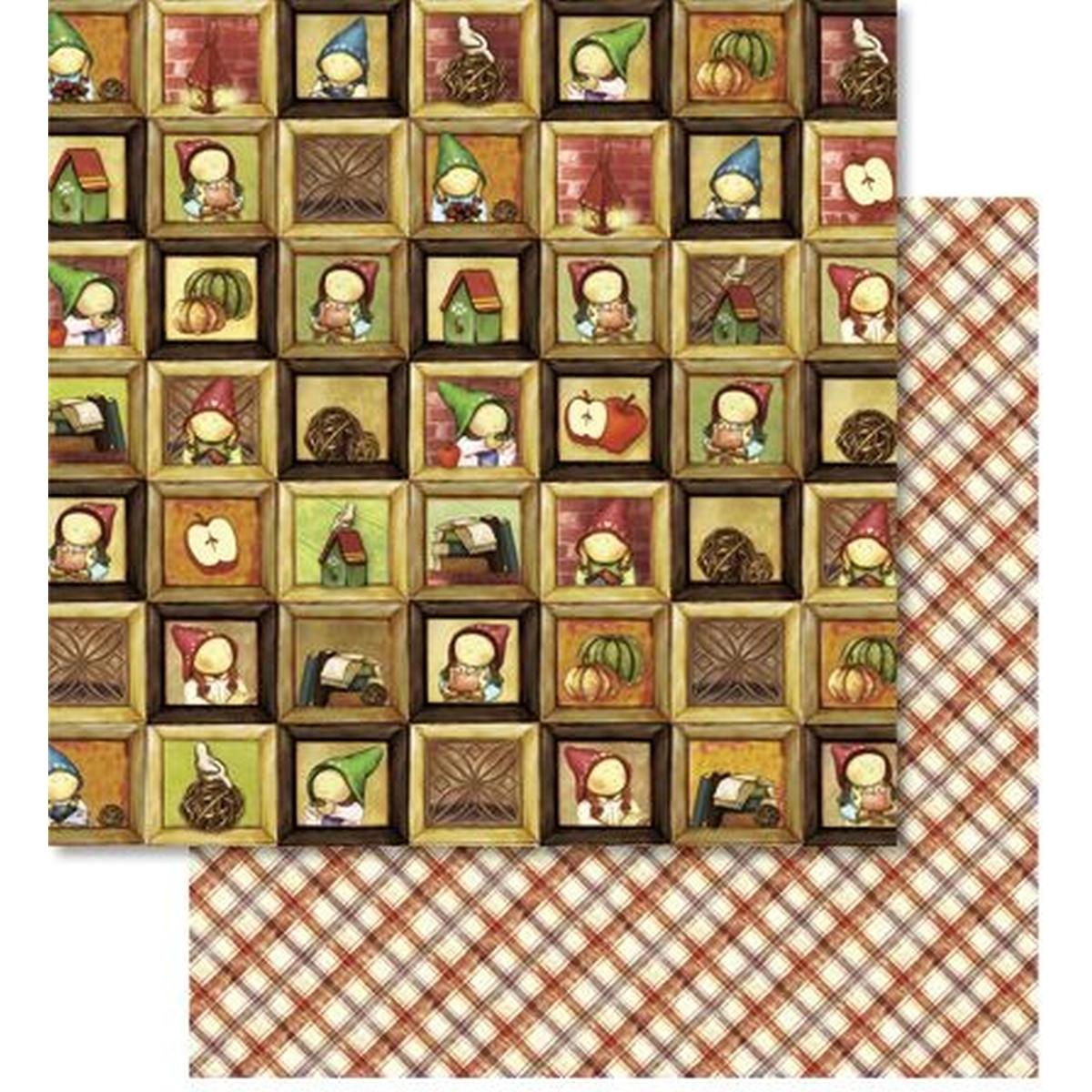 Ursus, Heft + Block, Scrapbook Paper Premium Glitter 30,5x30,5cm VE=5 Blatt Motiv 133