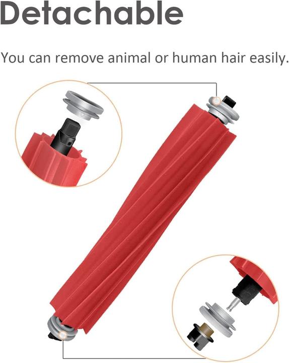 Actual product image Roborock Separable rubber main brush for Q Revo/S7 Maxv Ultra/S7 Max Ultra/S7 Pro Ultra/Q7 Max