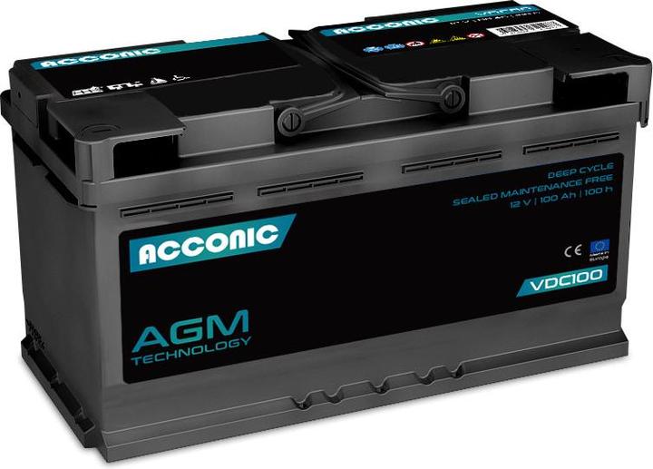 Acconic VDC100 Deep Cycle AGM 100Ah Batterie