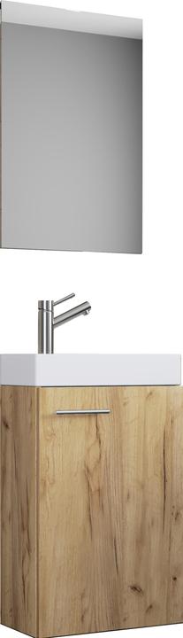 Actual product image VCM 3 pcs guest toilet wash place washbasin Slito mirror