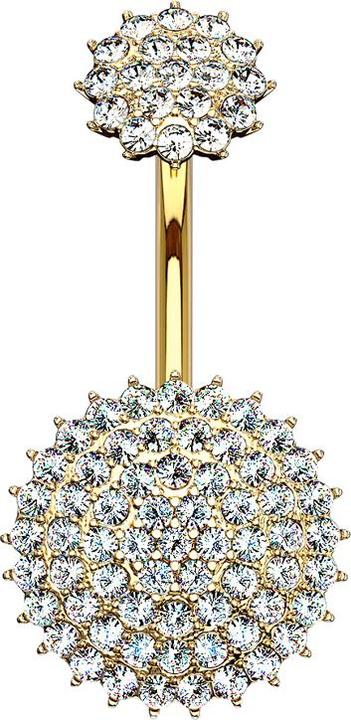 Immagine prodotto Star Piercing Spina svasata con fiore tribale in palissandro (Ottone, Acciaio chirurgico 316L)