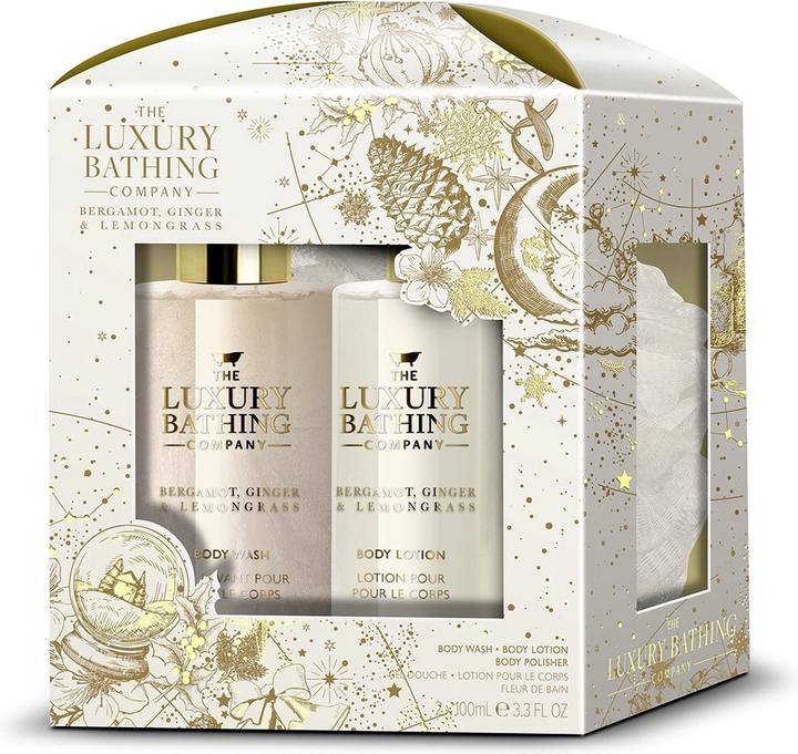 Grace Cole Körperpflege-Geschenkset Bergamotte-Ingwer-Zitronengras 3 Stück (Körperpflegeset)
