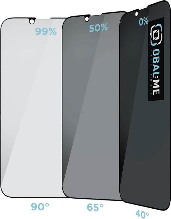 Produktbild Obal:Me Privacy 5D Glass Screen Protector for Apple iPhone 13 Pro Max/14 Plus Black (1 Stk., Apple iPhone 13 Pro Max)