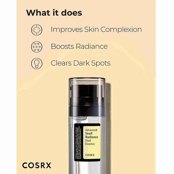 Actual product image Cosrx Advanced Snail Radiance Dual Essence (80 ml)