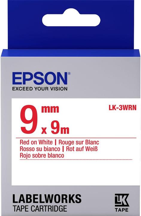 Produktbild Epson Etikettenkassette Lk-3wrn (0.90 cm, Rot)