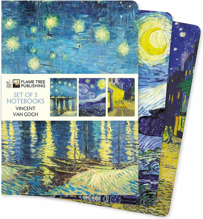 Immagine prodotto Set di 3 quaderni standard Vincent van Gogh (A5, Copertina rigida)