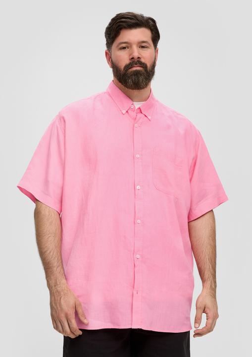 Produktbild s.Oliver Hemd Kurzarmhemd aus Leinen (4XL)