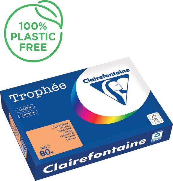 Image du produit Clairefontaine Papier multifonctions Troph'e, A4, mandarine (80 g/m², 500 x, A4)