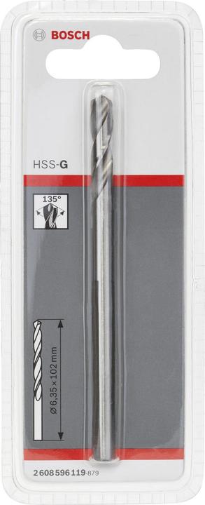 Produktbild Bosch Professional Zubehör Zentrierbohrer HSS-G, 102 mm (6.35 Millimeter)