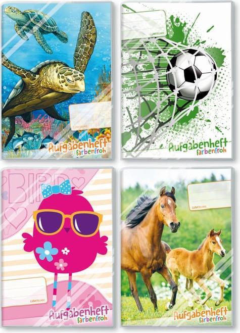 Homework book A5 colourful assorted (A5, No binding)