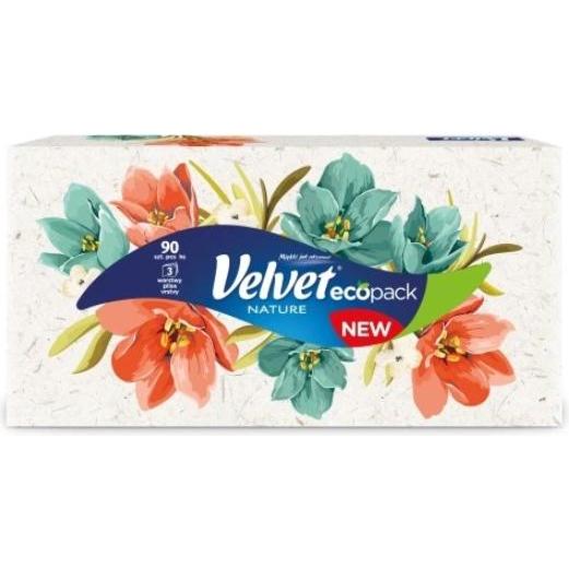 Velvet, Taschentücher + Kosmetiktücher, Samthygienische Gewebe, 90 Stücke