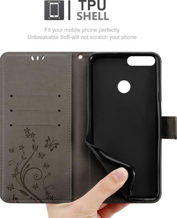 Produktbild Cadorabo Flower Book Cover (Honor 9 Lite)