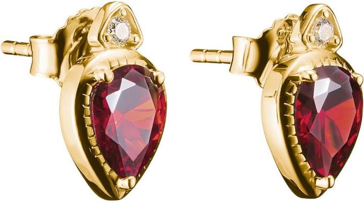 Immagine prodotto Thomas Sabo Ohrstecker Rote Steine Elyndra 18k Vergoldung (Argento 925)