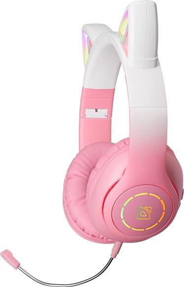 Produktbild Defender słuchawki Bluetooth FreemotionB505 Led różowy/pink (63505) (21 h, Kabellos)