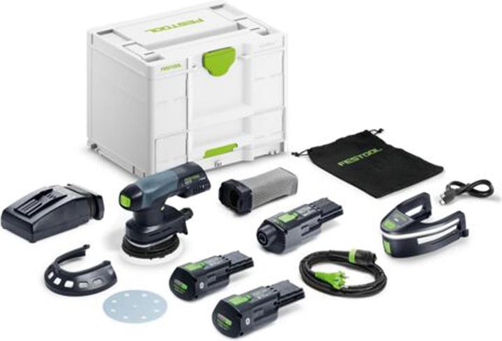 Festool Akku-Exzenterschleifer ETSC 125 3,0 I-Set (Exzenterschleifer)