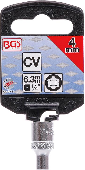 Actual product image BGS Socket, Super Lock 6.3 mm (1/4") Drive 4 mm (4 mm)