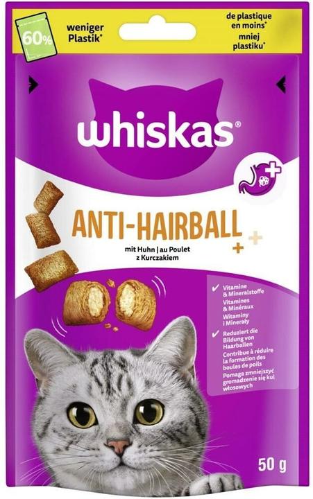 Immagine prodotto Whiskas Sacchetto anti-capelli in porzione di pollo (Adulto, 1 pz., 300 g)