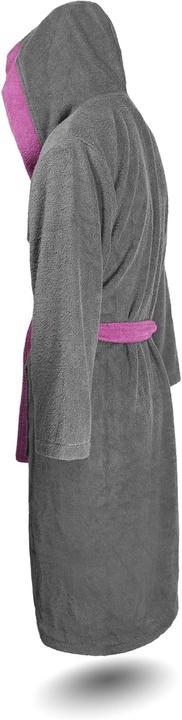 Actual product image Normani Ladies Cotton Bathrobe with Terrycloth, two-tone - OEKO-TEX® 100 - 8783 (XL)