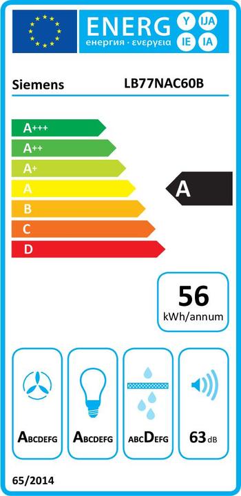 Energy Label Siemens LB77NAC60B