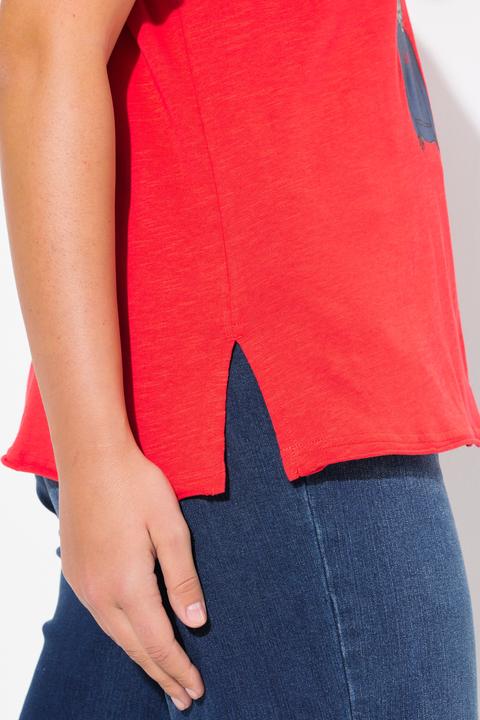 Produktbild Ulla Popken T-Shirt, Katzen, A-Linie, V-Ausschnitt, Halbarm (50, 52)