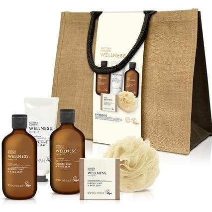 Baylis & Harding, Beauty Geschenkset, Body care gift set in a bag Ginger. Lemon & Basil 5 pcs