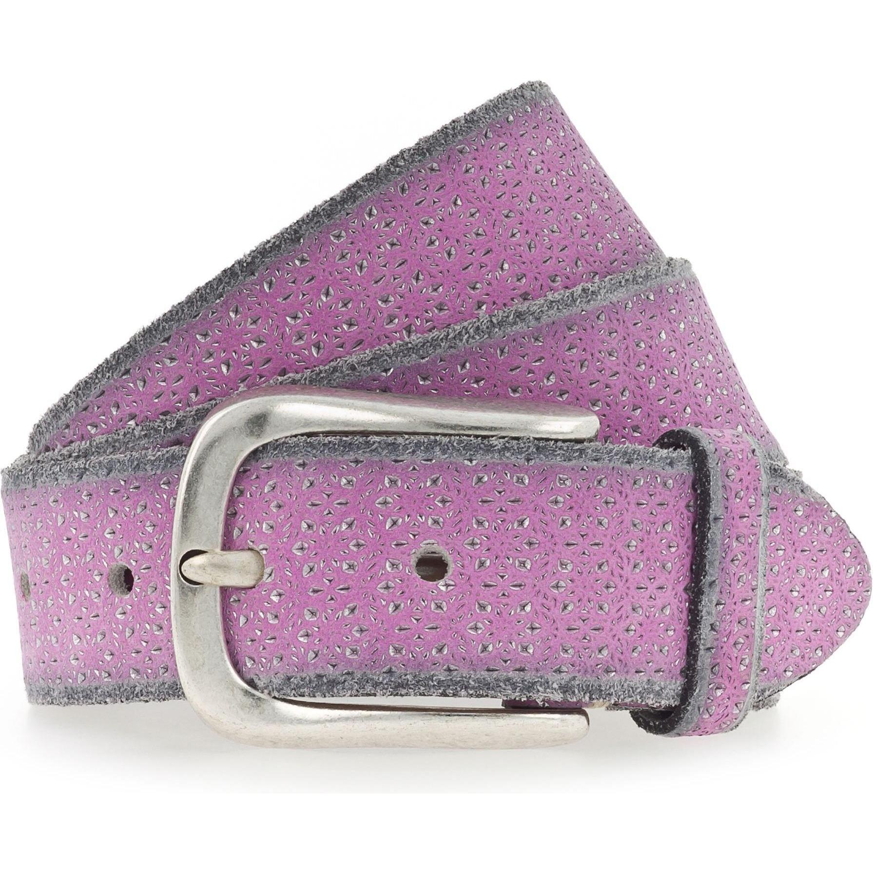 B.Belt, Damen, Gürtel, Gürtel Leder, Rosa, (100)