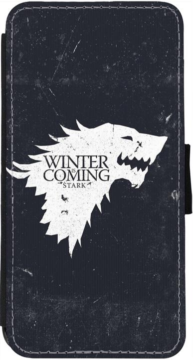 Produktbild PhoneLook Hülle Wallet schwarz Winter is coming Stark (Apple iPhone 13)