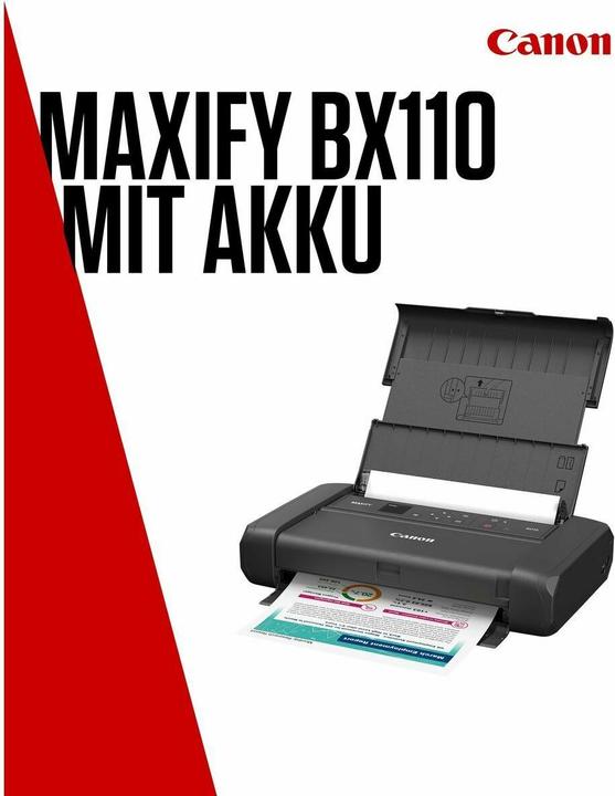 Immagine prodotto Canon Maxify BX 110 con batteria (Inchiostro, Colore)