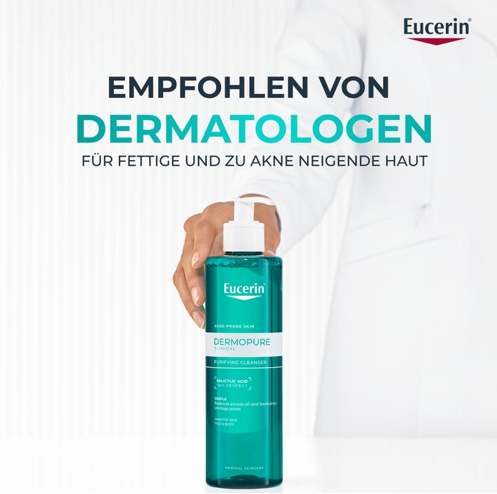 Actual product image Eucerin Dermopure Clinical Reinigungsgel porenverfeinernd 400 ml (Cleansing gel, 400 ml)