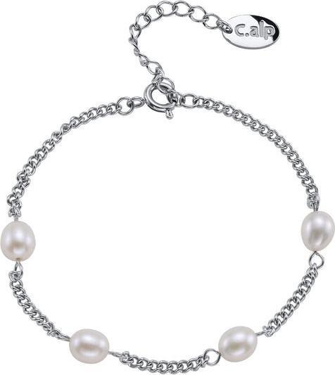 Crystalp Elegant steel bracelet with Tide Pearl 22243.E