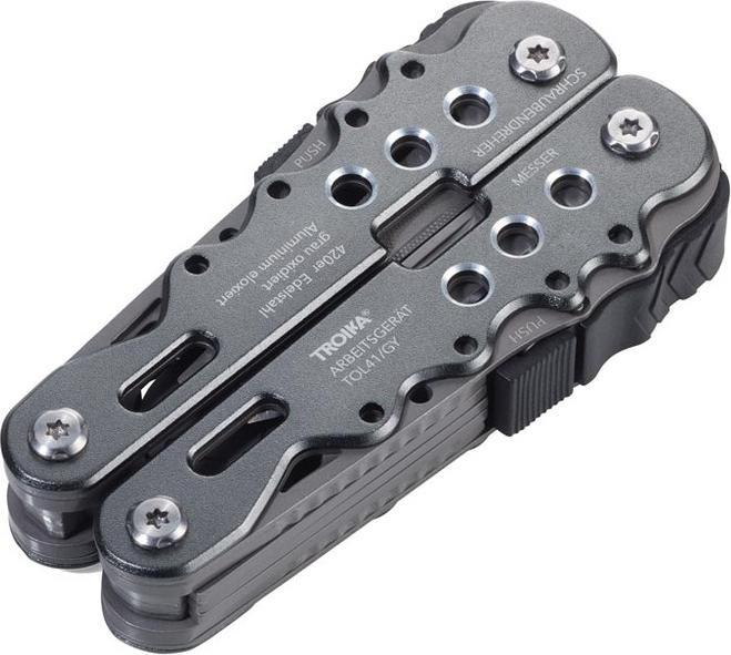 Actual product image Troika ARBEITSGERAT Outil avec 10 fonctions, anodisé, gris mat (10 Functions)