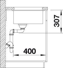 Produktbild Blanco Subline 500-U (Unterbauspüle, 46 cm, 53 cm)
