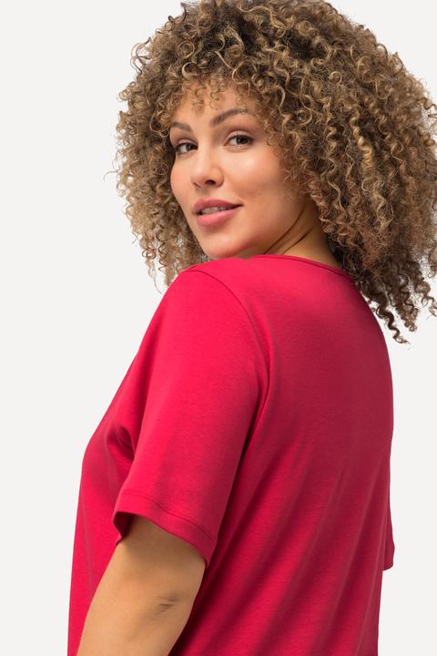 Produktbild Ulla Popken Shirt, doppellagige Vorderseite, Slim, Rundhals, Halbarm (56)