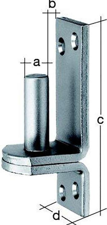 Actual product image GAH Clamp DI on plate 16x13mm hot-dip galvanised (Blocks, 1 pcs.)